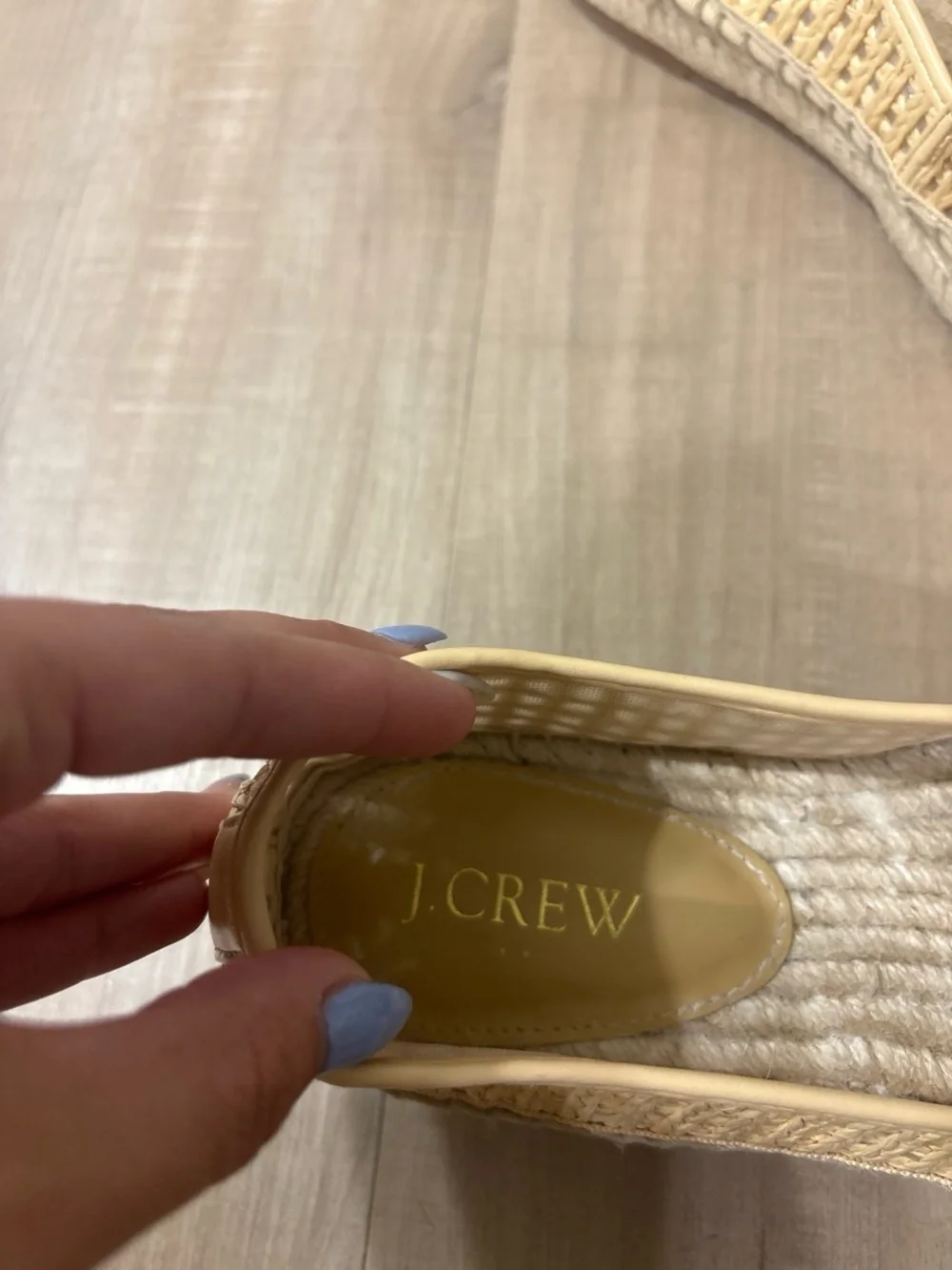 J. Crew Woven Espadrille Flats in Natural/Tan